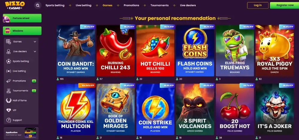 Bizzo kripto casino